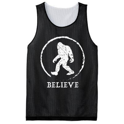 Bigfoot Sasquatch Yeti Believe Mesh Reversible Basketball Jersey Tank