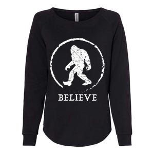 Bigfoot Sasquatch Yeti Believe Womens California Wash Sweatshirt