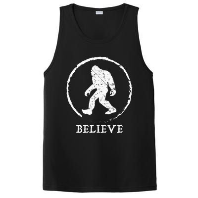 Bigfoot Sasquatch Yeti Believe PosiCharge Competitor Tank