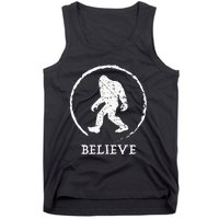 Bigfoot Sasquatch Yeti Believe Tank Top