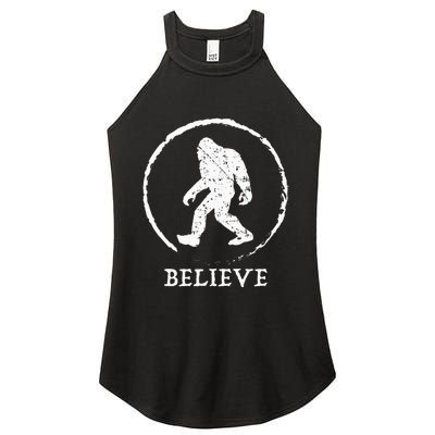 Bigfoot Sasquatch Yeti Believe Women's Perfect Tri Rocker Tank