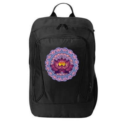 Buddhist Spiritual Yoga Art Flower Blossom Lotus Dala Gift City Backpack