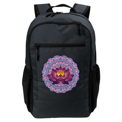 Buddhist Spiritual Yoga Art Flower Blossom Lotus Dala Gift Daily Commute Backpack