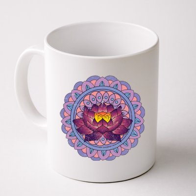 Buddhist Spiritual Yoga Art Flower Blossom Lotus Dala Gift Coffee Mug