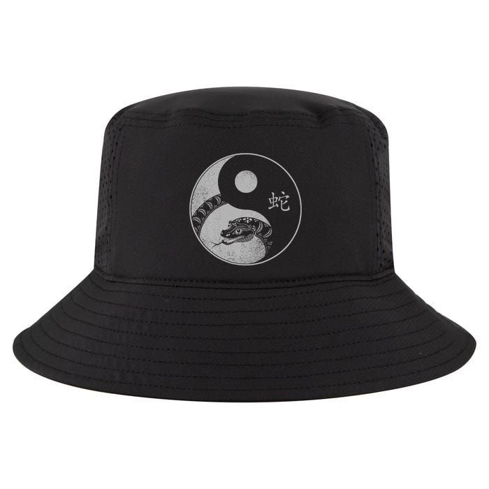 Beautiful Snake Yin And Yang Chinese New Year Cool Comfort Performance Bucket Hat