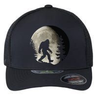 Bigfoot, Sasquatch, Yeti, Moon Flexfit Unipanel Trucker Cap