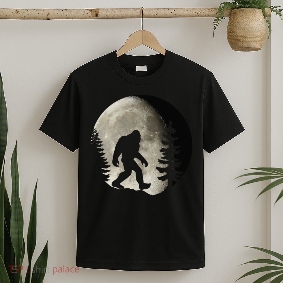 Bigfoot, Sasquatch, Yeti, Moon T-Shirt