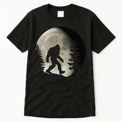 Bigfoot, Sasquatch, Yeti, Moon Tall T-Shirt