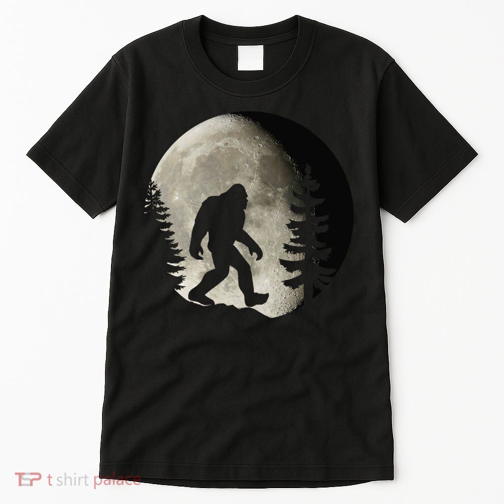 Bigfoot, Sasquatch, Yeti, Moon Tall T-Shirt