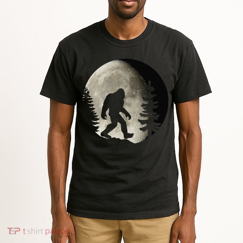Bigfoot, Sasquatch, Yeti, Moon Tall T-Shirt
