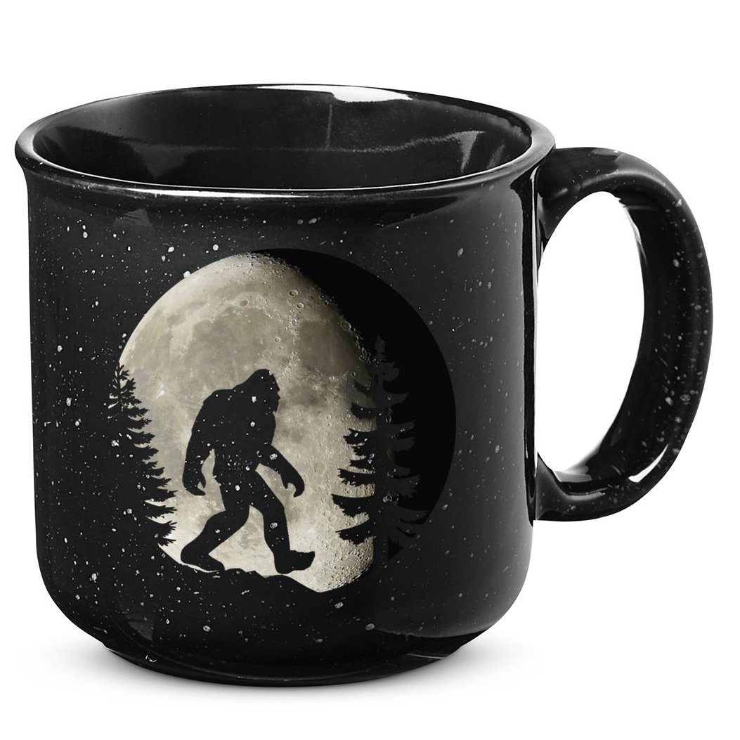 Bigfoot, Sasquatch, Yeti, Moon 15oz Campfire Ceramic Mug