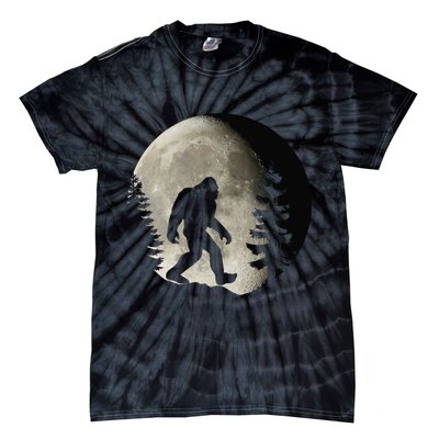Bigfoot, Sasquatch, Yeti, Moon Tie-Dye T-Shirt