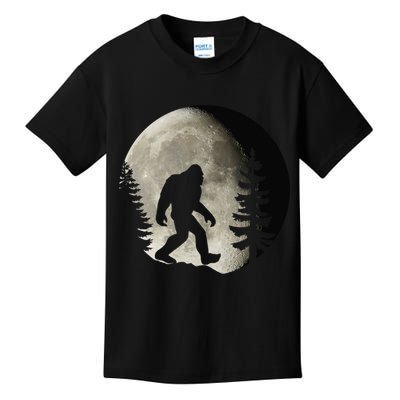 Bigfoot, Sasquatch, Yeti, Moon Kids T-Shirt