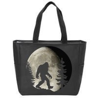 Bigfoot, Sasquatch, Yeti, Moon Zip Tote Bag