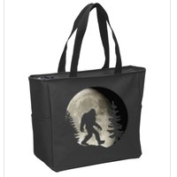Bigfoot, Sasquatch, Yeti, Moon Zip Tote Bag