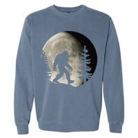 Bigfoot, Sasquatch, Yeti, Moon Garment-Dyed Sweatshirt