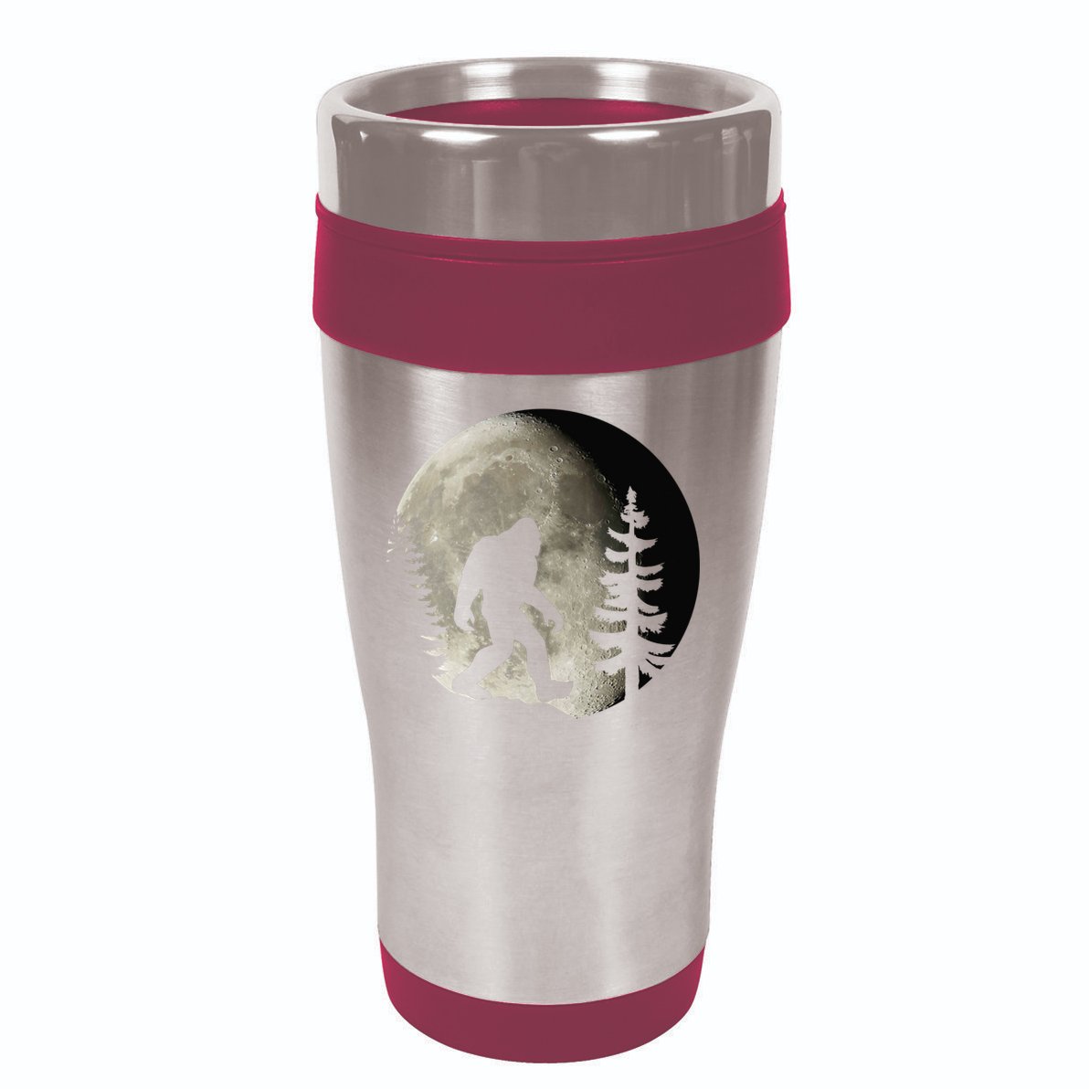 Bigfoot, Sasquatch, Yeti, Moon 16oz Travel Tumbler