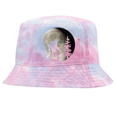 Bigfoot, Sasquatch, Yeti, Moon Tie-Dyed Bucket Hat