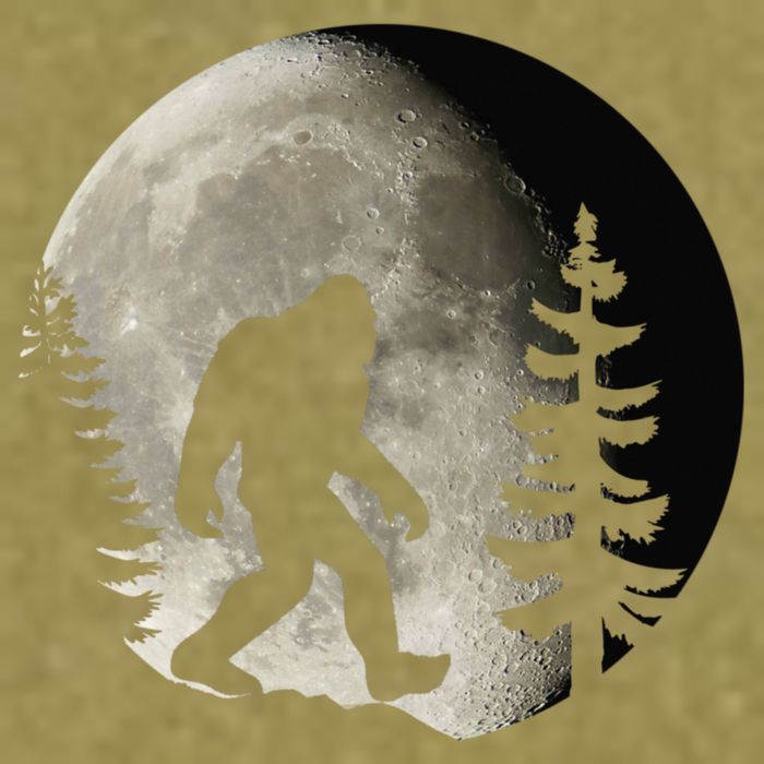 Bigfoot, Sasquatch, Yeti, Moon Garment-Dyed Women's Muscle Tee