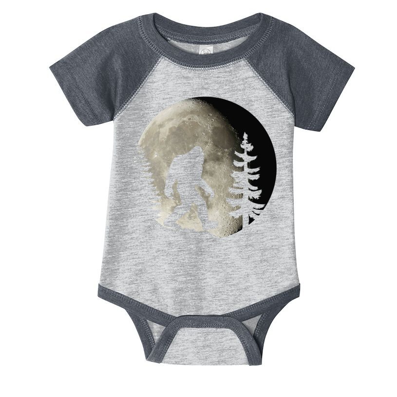 Bigfoot, Sasquatch, Yeti, Moon Infant Baby Jersey Bodysuit