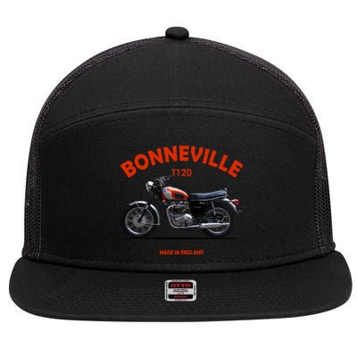 Bonneville T120 1969 Classic 7 Panel Mesh Trucker Snapback Hat