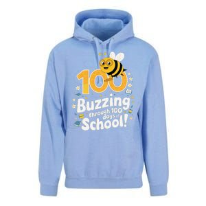 Buzzing Through 100 Days Of School Celebration Classroom Unisex Surf Hoodie