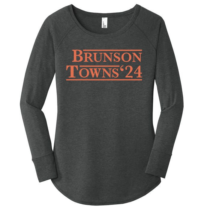 Brunson Towns 24 Women's Perfect Tri Tunic Long Sleeve Shirt