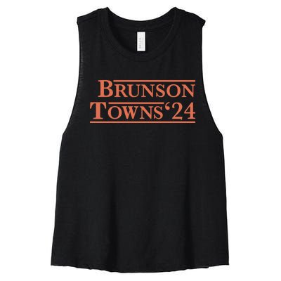 Brunson Towns 24 Women's Racerback Cropped Tank