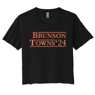 Brunson Towns 24 Women's Crop Top Tee