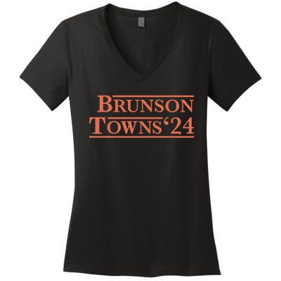 Brunson Towns 24 Women's V-Neck T-Shirt