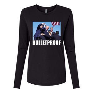 Bulletproof Trump 2024 Take America Back Pennsylvania Rally Womens Cotton Relaxed Long Sleeve T-Shirt