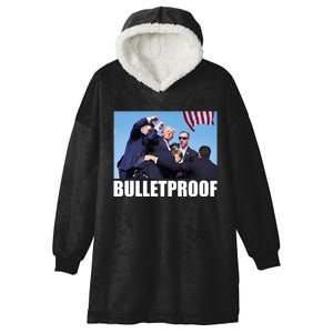 Bulletproof Trump 2024 Take America Back Pennsylvania Rally Hooded Wearable Blanket