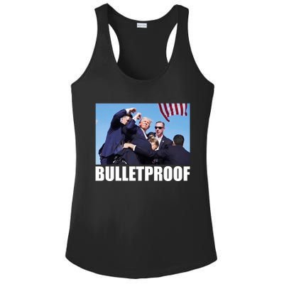 Bulletproof Trump 2024 Take America Back Pennsylvania Rally Ladies PosiCharge Competitor Racerback Tank