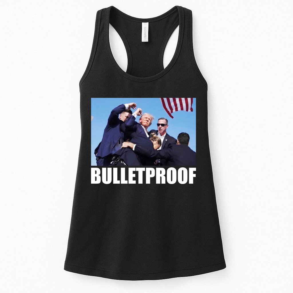 Bulletproof Trump 2024 Take America Back Pennsylvania Rally Womens Tank Top