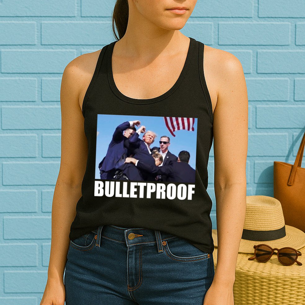 Bulletproof Trump 2024 Take America Back Pennsylvania Rally Womens Tank Top