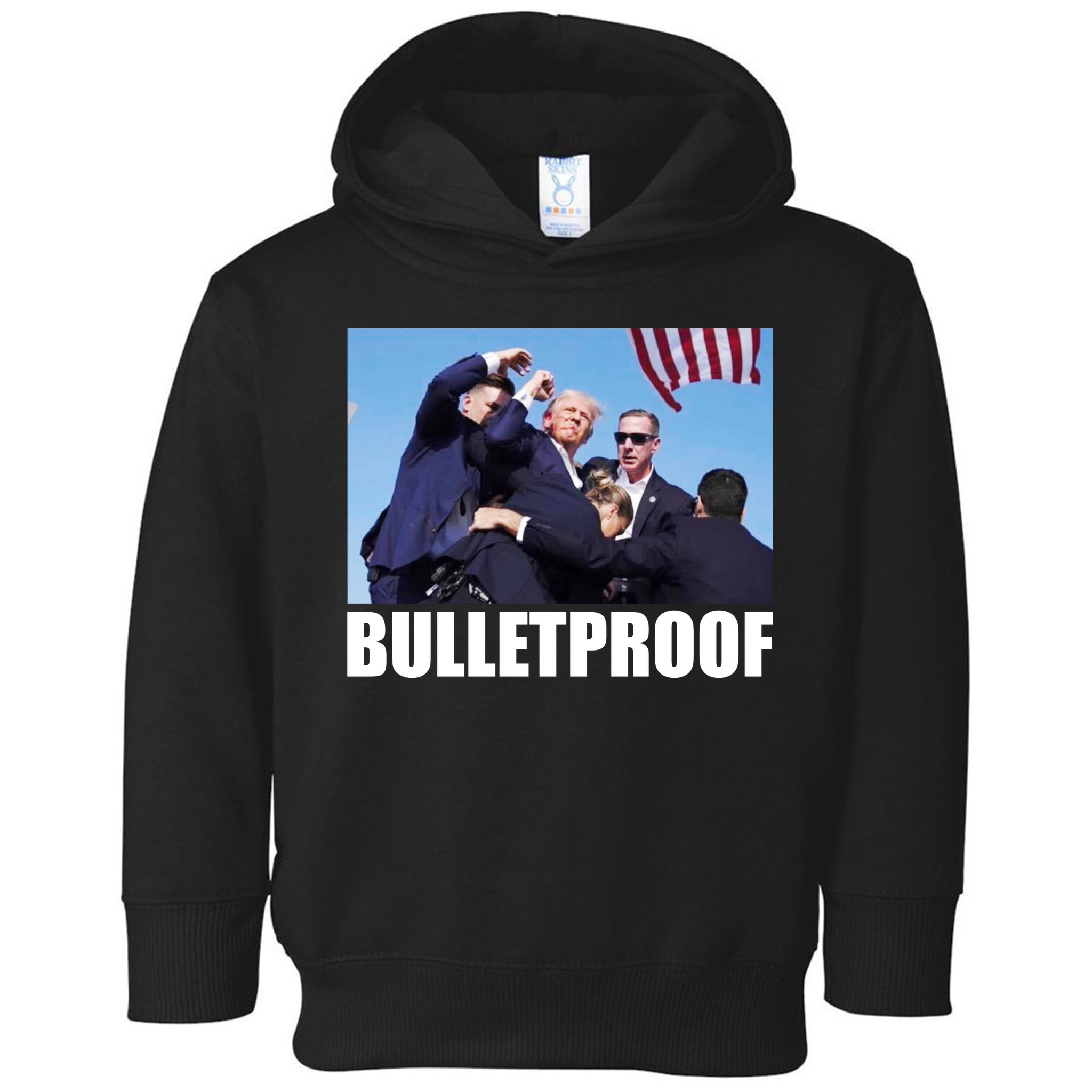 Bulletproof Trump 2024 Take America Back Pennsylvania Rally Toddler Hoodie