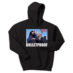 Bulletproof Trump 2024 Take America Back Pennsylvania Rally Kids Hoodie