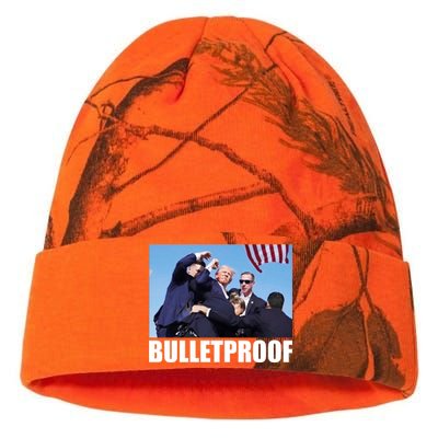 Bulletproof Trump 2024 Take America Back Pennsylvania Rally Kati Licensed 12" Camo Beanie