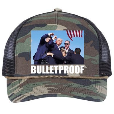 Bulletproof Trump 2024 Take America Back Pennsylvania Rally Retro Rope Trucker Hat Cap