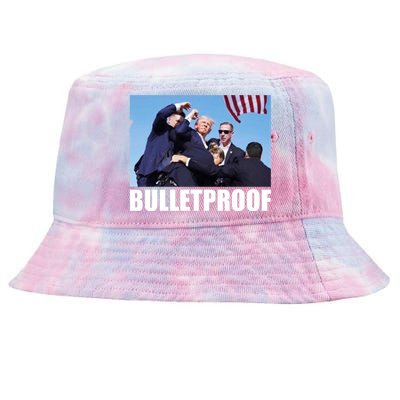 Bulletproof Trump 2024 Take America Back Pennsylvania Rally Tie-Dyed Bucket Hat