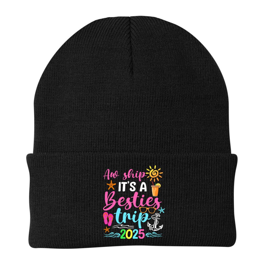 Besties Trip 2025 Friend Cruise Trip Summer Vacation Beanie
