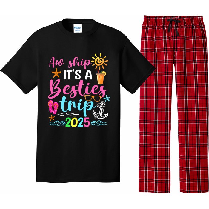 Besties Trip 2025 Friend Cruise Trip Summer Vacation Pajama Set