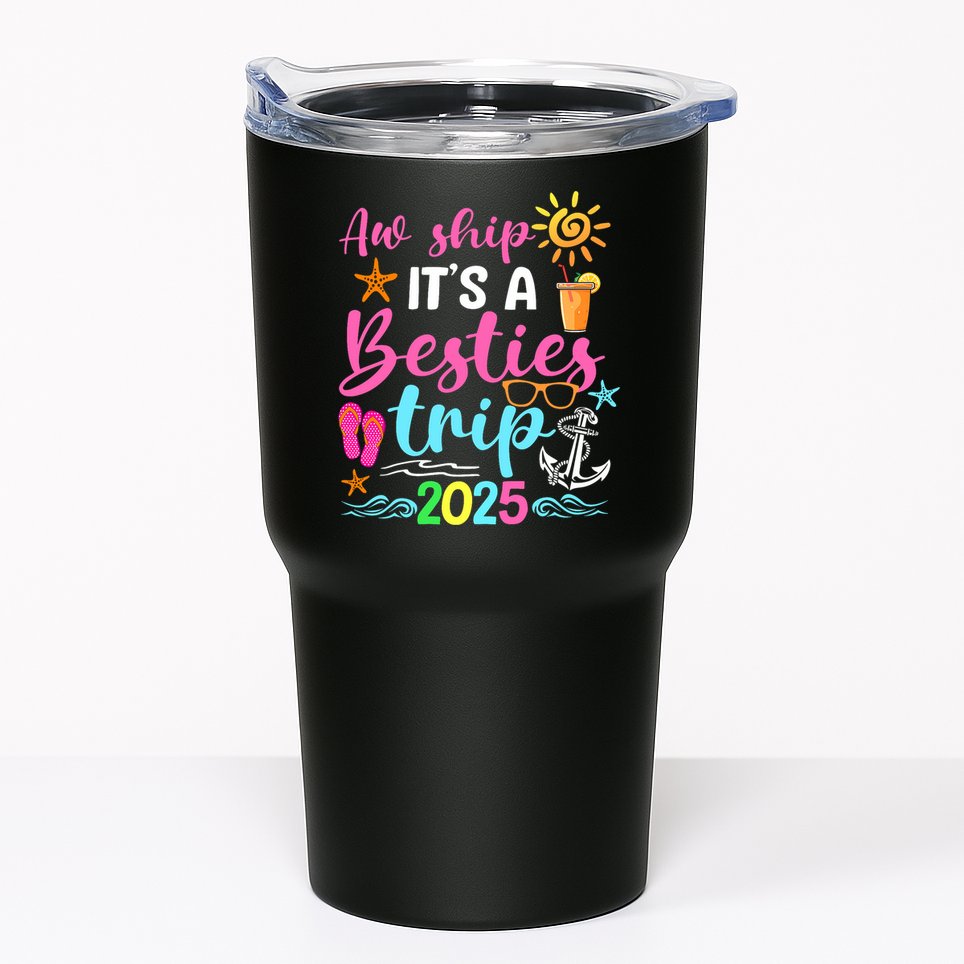 Besties Trip 2025 Friend Cruise Trip Summer Vacation Tumbler
