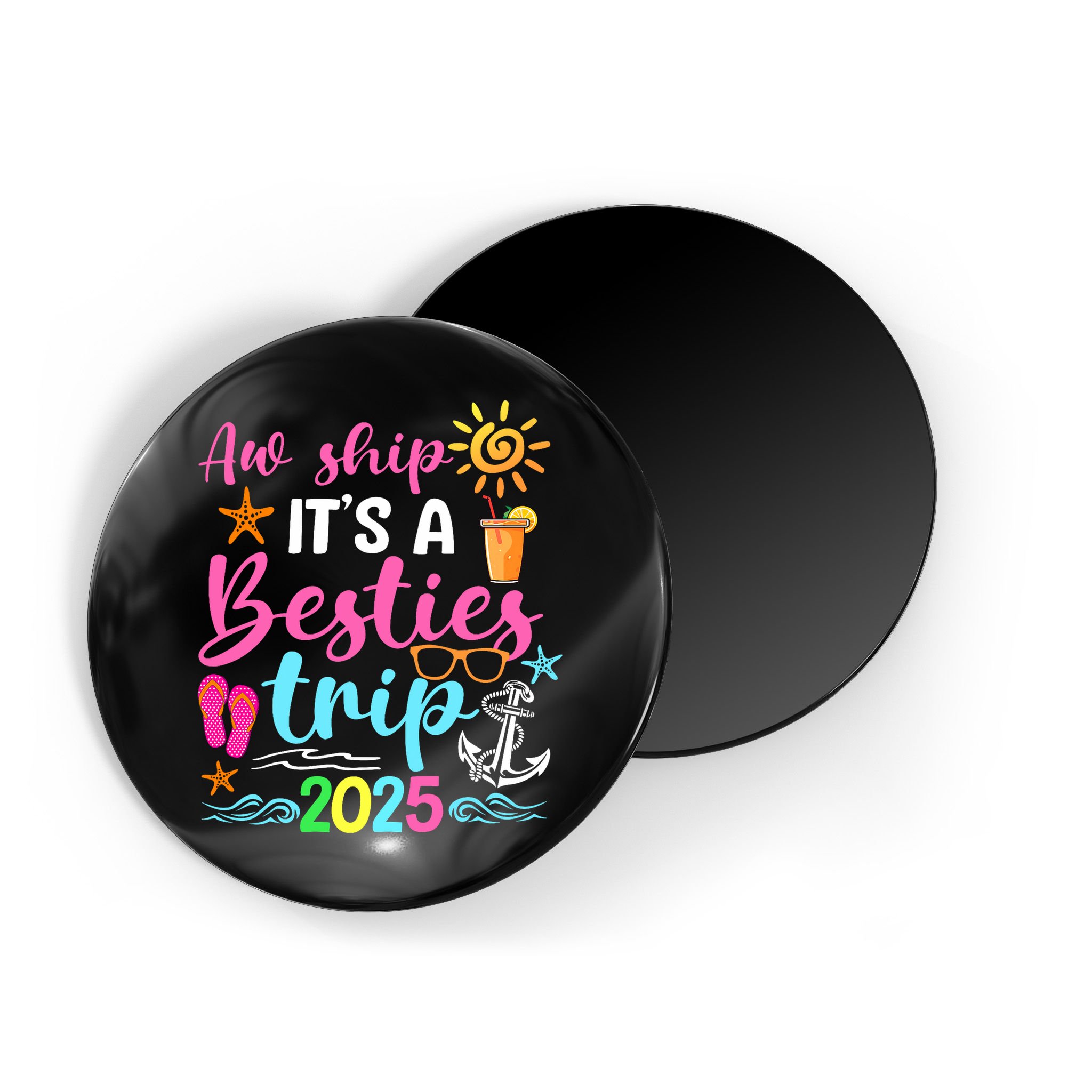 Besties Trip 2025 Friend Cruise Trip Summer Vacation Magnet