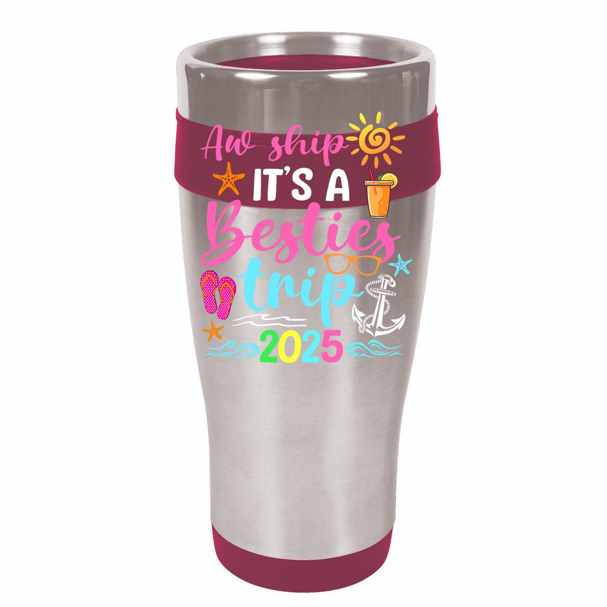 Besties Trip 2025 Friend Cruise Trip Summer Vacation Cooling Performance Long Sleeve Crew