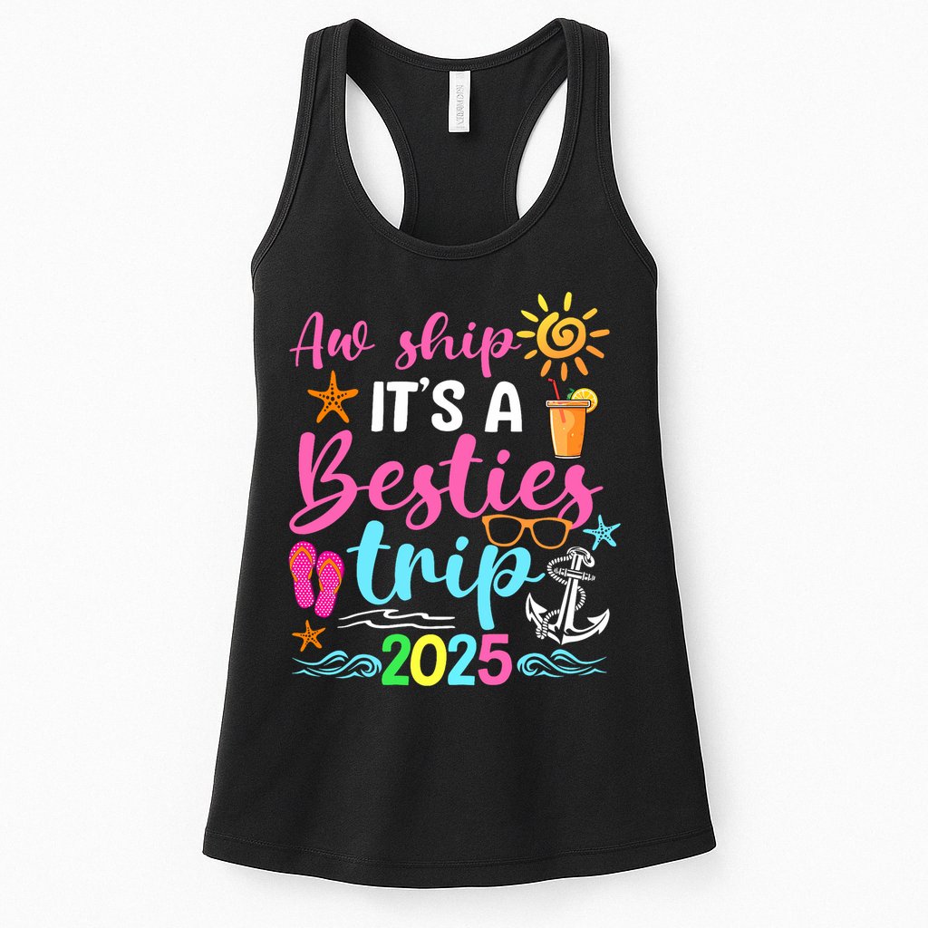 Besties Trip 2025 Friend Cruise Trip Summer Vacation Womens Tank Top