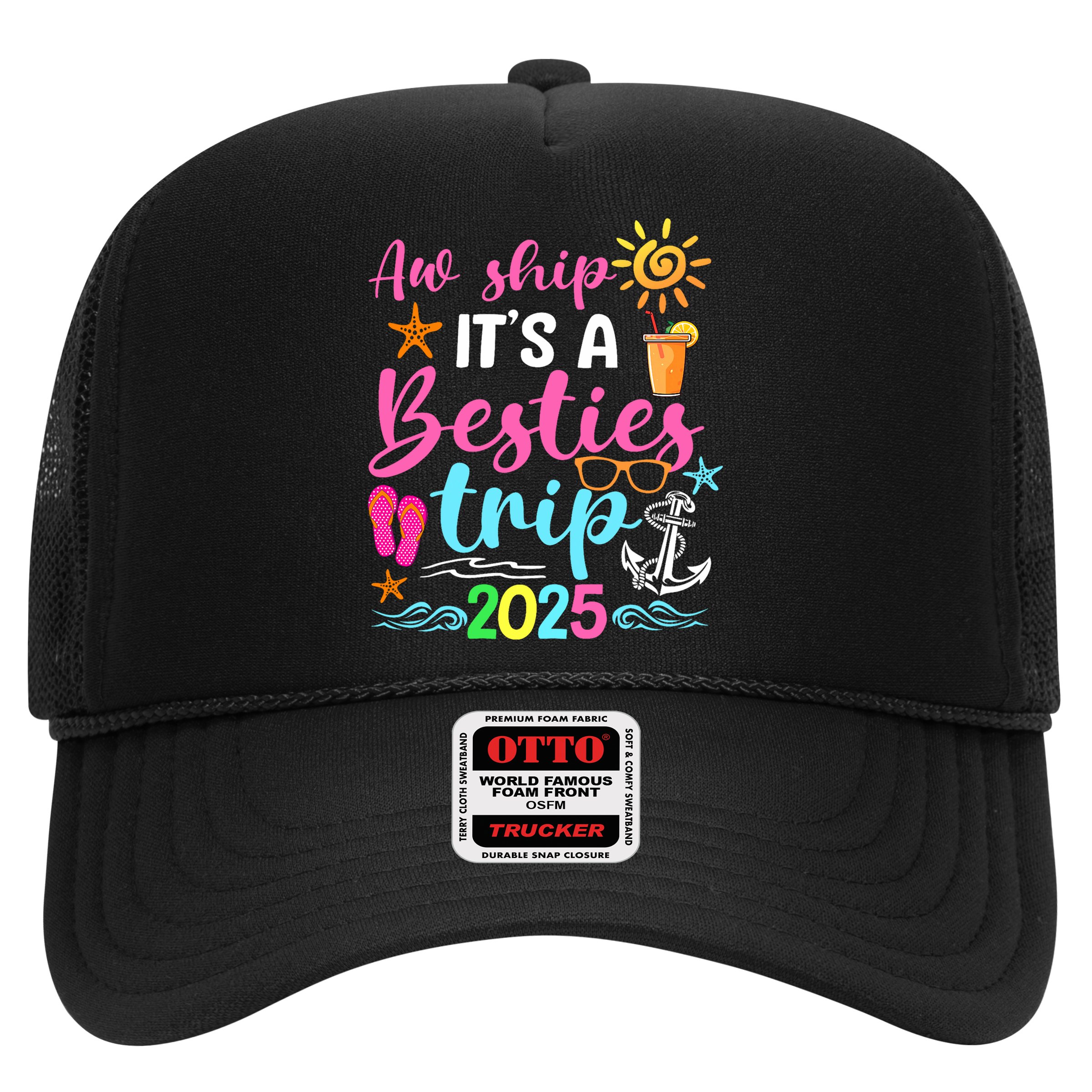 Besties Trip 2025 Friend Cruise Trip Summer Vacation Hat