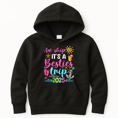 Besties Trip 2025 Friend Cruise Trip Summer Vacation Kids Hoodie