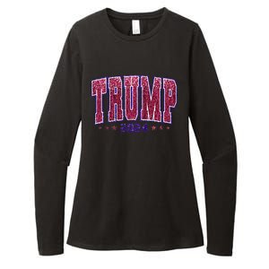 Bling Trump 2024 President Make America Trump Again Womens CVC Long Sleeve Shirt