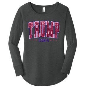 Bling Trump 2024 President Make America Trump Again Women's Perfect Tri Tunic Long Sleeve Shirt